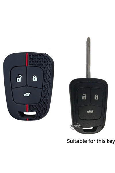 Choice غطاء مفتاح سيارة من السيليكون الأسود، غطاء مفتاح تحكم عن بعد لسيارات ش...