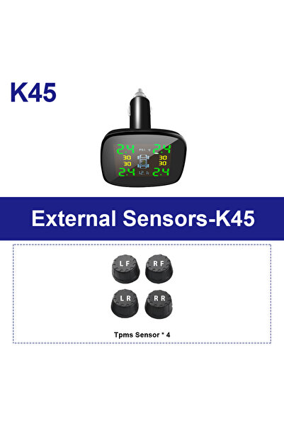 Choice1 K45-External Sensor Intelligent cigarette lighter USB TPMS pressure a...