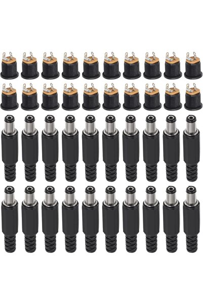 Choice 20pairs 20Pair 12V 3A 5.5x2.1mm DC Power Male Plugs Connector DC Power...