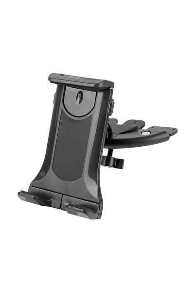 Choice حامل هاتف أسود للسيارة، فتحة مشغل أقراص السيارة، حامل جهاز لوحي، حامل ...