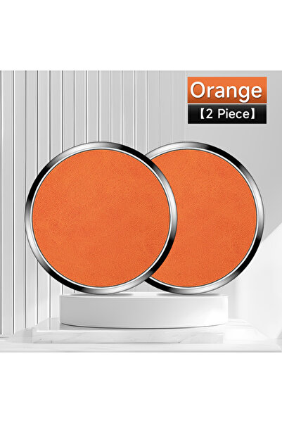 choice2 2PCS Orange 1PC/2PCS 7 Colors Car Coasters Cup Holder Mats Creative A...
