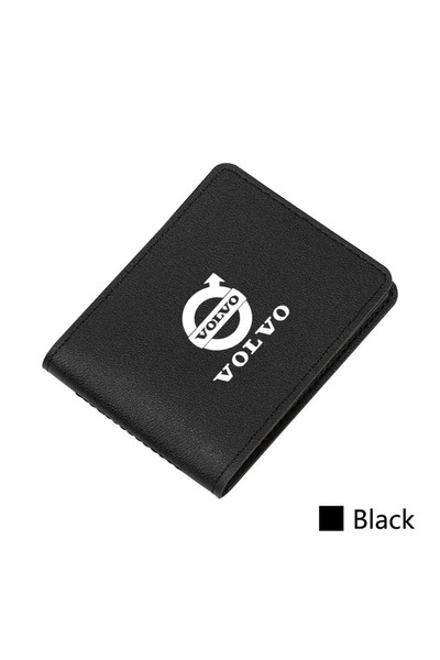 Choice8 قطعة واحدة - غطاء محفظة جلد سوداء لحفظ رخصة قيادة السيارة، مناسب لسيا...