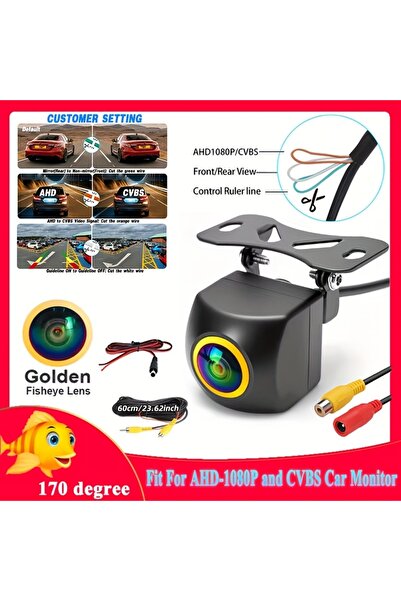 Choice كاميرا سيارة AHD بزاوية رؤية واسعة بدقة 1080P - كاميرا أمامية وخلفية ل...