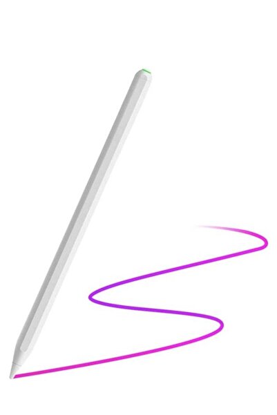 Generic قلم iPad من الجيل الثاني مزود بشحن لاسلكي مغناطيسي وخاصية رفض راحة ال...