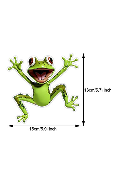 Choice1 ملصقات سيارة TM83-A-PVC-15x13cm TM83# ضفدع كرتوني يقفز، ملصقات فينيل ...