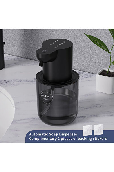 Choice1 موزع صابون سائل أوتوماتيكي جديد مثبت على الحائط من P3 أسود اللون، مزو...