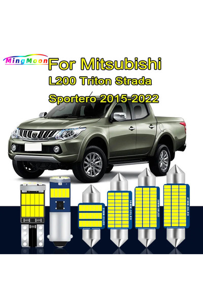 choice2 WHITE 11Pc LED Interior Dome Map Light Kit For Mitsubishi L200 Triton...