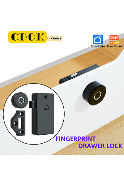 Choice جهاز CDOK Tuya Bluetooth drawer lk، جهاز بصمة الإصبع lk، جهاز فتح الخز...