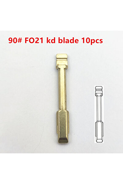Choice ١٠ قطع من شفرات مفاتيح السيارات FO21 رقم ٩٠ KD، شفرة قطع بستة أجزاء، م...