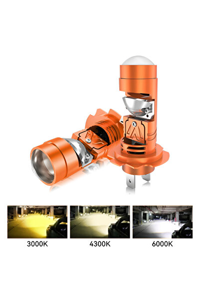 Choice 2pcs H7 H7 Led Headlight Bulbs 6000K 4300K 3000K H7 Mini Projector Len...