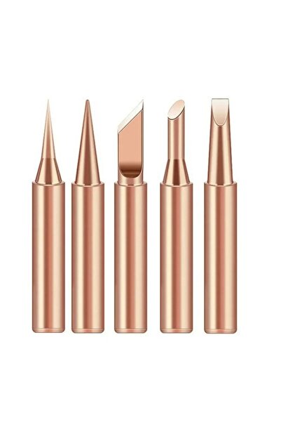 Choice Gold 5 Pieces of Soldering Ir per Iron Tip I/B /K/2.4D/3C Set Solderin...