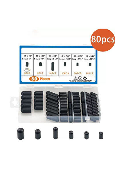 Choice1 80 قطعة أو 80/100 قطعة من أغطية خطوط التفريغ، أغطية نهاية خراطيم التف...