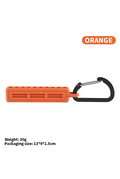 Choice حامل رؤوس مفكات مغناطيسي برتقالي اللون، قطعة واحدة، مع حلقة تعليق، محو...