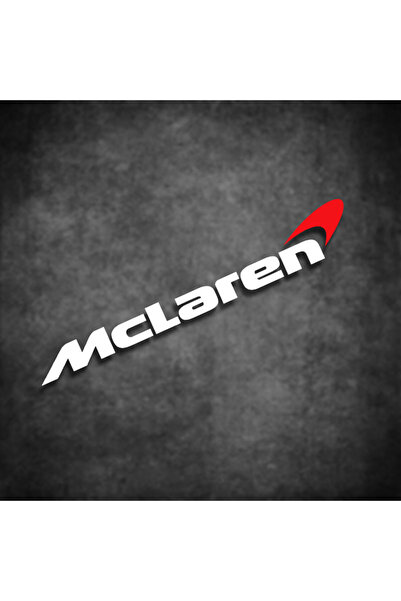 choice2 ملصق سيارة أبيض مقاس 15 × 2 سم لسيارة ماكلارين، ملصق أحمر، شعار السيا...