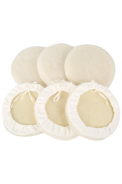 Choice 6pcs 6Pcs 7 Inch Polishing Pads Wool Felt Polishing Pad Wheel for Tile...