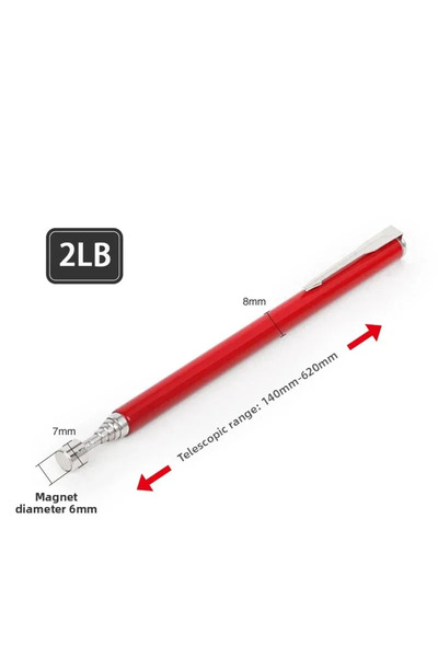 Choice1 1PCS 2LB-Red Telesco Magnetic Pen Portable Metalworking Handy Tool Ma...
