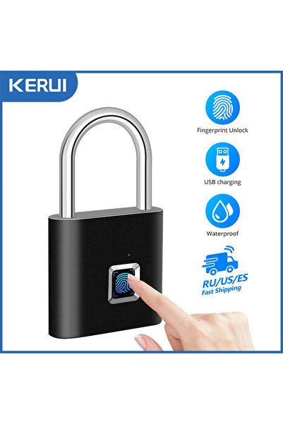 Choice لوحة بصمة الإصبع الذكية من كيروي، لون أسود، مزودة ببطارية قابلة للشحن ...