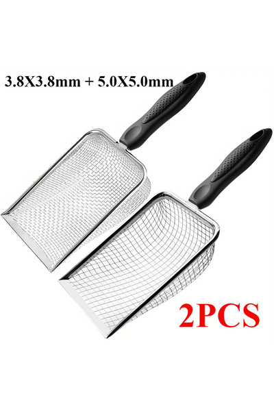 Choice منخلان من الفولاذ المقاوم للصدأ للتربة، عبوة من قطعتين بمقبض، بفتحات 3...