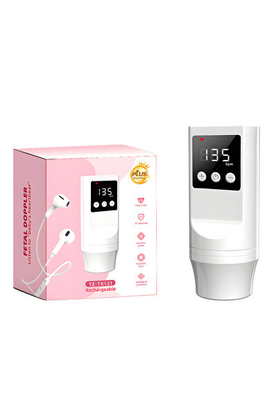 Choice جهاز مراقبة نبضات قلب الجنين المنزلي الوردي بتقنية دوبلر، كاشف نبضات ق...