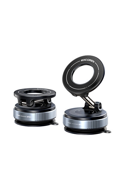 Choice black Roren Magnetic Car Phone Holder Magsafe Phone Stand Vacuum Sucti...