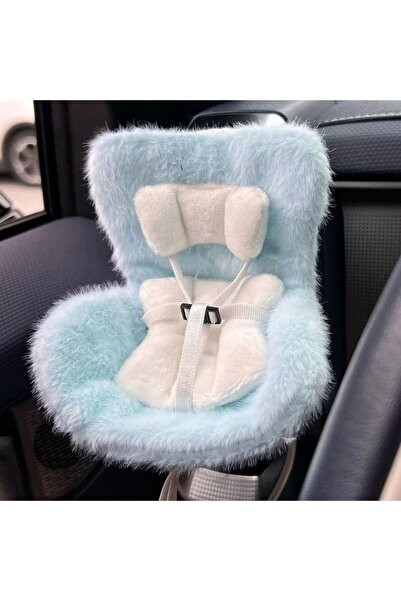 Choice مقعد أمان أزرق لدمية سيارة، مقاس 15-17 سم، مزود بفتحة تهوية لطيفة، ديك...