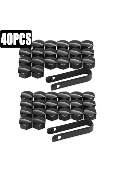 Choice10 17MM black-40pcs 20/40/80PCS 21/19/17mm Car Wheel Nut Caps Protectio...