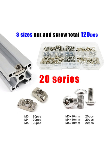 Choice سلسلة 20، 120 قطعة، 120 قطعة/مجموعة، مسار نافذة من الألومنيوم المبثوق ...