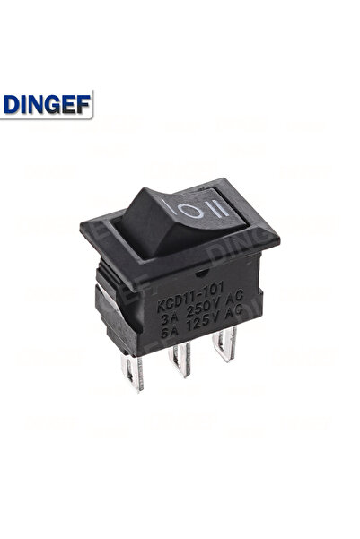 Choice8 10 قطع من مفاتيح التشغيل/الإيقاف ثلاثية الأقطاب، سوداء اللون، 3 أمبير...