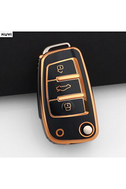 Choice3 Black Fashion TPU Car Flip Key Case Cover Shell For Audi A1 A3 8P 8L ...