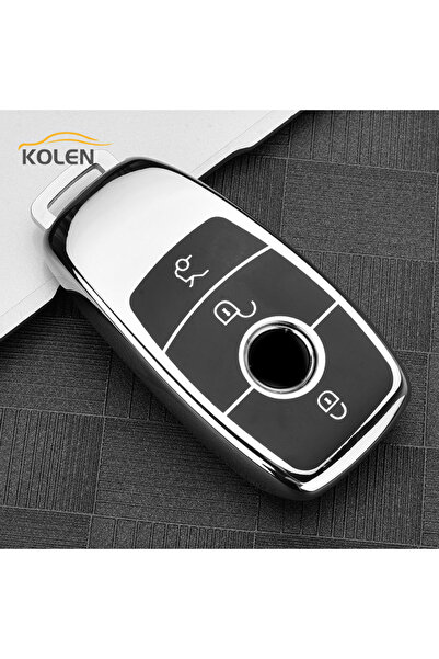 Choice3 Silver only case Soft TPU Car Remote Key Case Cover Shell Fob For Mer...