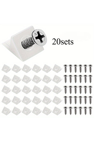 Choice ٢٠ مجموعة من دعامات تثبيت الألواح الخلفية المشطوفة، وأوتاد إصلاح دعاما...