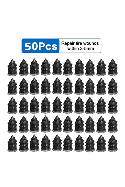 Choice 50pcs Large Glue-Free Vacuum Tire Nails - Self-Sealing Screw Plugs for...
