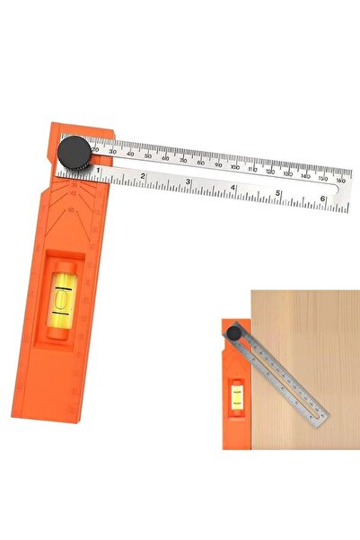 Choice مسطرة نجارة، رأس قابل للدوران 360 درجة مع مقبض مانع للانزلاق - أداة قي...