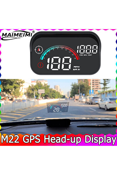 Choice M22-GPS M22 Car Head Up Display Speed KMH MPH HUD GPS Speedometer for ...