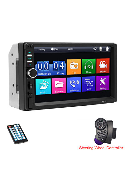 choice2 With Remote Control Hippcron Car Radio 2 Din Bluetooth HD 7" Multimed...