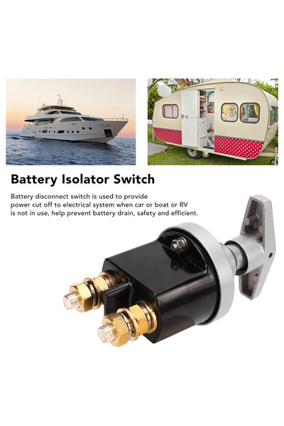 Choice مفتاح فصل بطارية 12 فولت 500 أمبير، مقاوم للماء، عازل رئيسي لقطع الطاق...