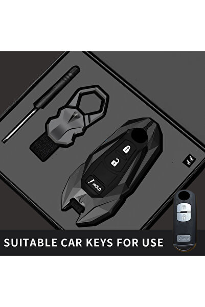 Choice1 غطاء مفتاح سيارة أسود اللون لمازدا 2، 3، 6، أكسيلا، أتنزيا، CX-5، CX-...