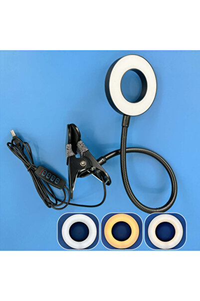 Choice1 مصباح مكتبي LED محمول جديد أسود اللون، مزود بمشبك ومنفذ USB، وإضاءة ب...