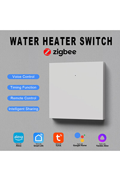 Choice1 110-240V EU standard 108DZN-WHITE-40A Zigbee Water Heater Large Butto...