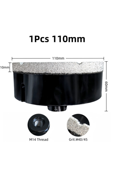 Choice1 مثقاب ماسي بقطر 110 مم و100 مم/110 مم، مثقاب حفر جاف، مناسب للسيراميك...