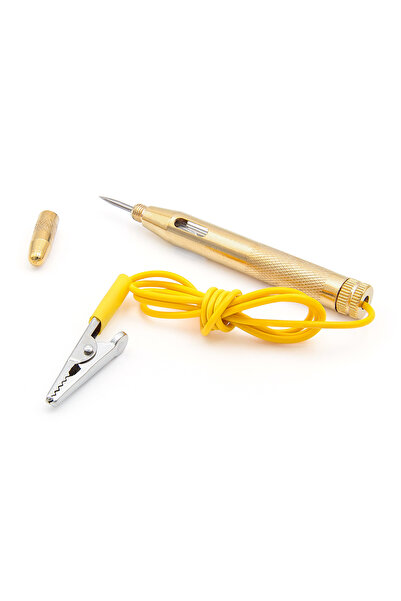 Choice1 قلم اختبار دوائر السيارات الأصفر، مزود بمصباح فحص، يعمل بجهد 6-24 فول...