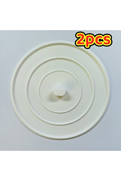 Choice سدادة حوض استحمام سيليكون بيضاء قطعة واحدة | سدادة حوض مسطحة بالشفط، م...