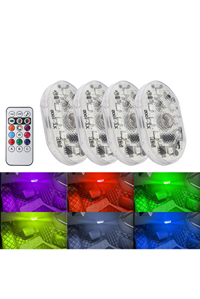 Choice1 4in1 2/4PCS LED USB Touch Light 8LED Voice Remote Control Sensor Ligh...