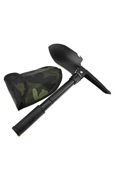 Choice1 مجرفة متعددة الوظائف للتخييم والحدائق، لون أخضر عسكري، مناسبة للمشي ل...