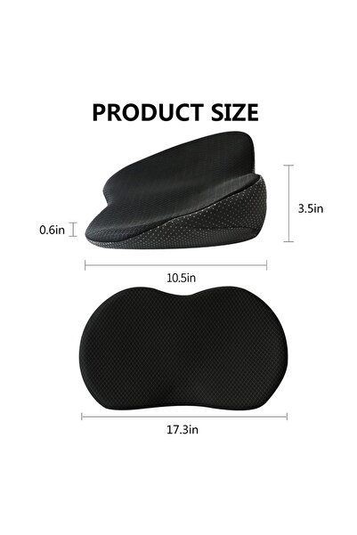 Choice OneSize 2 In 1 Multifunctional Universal Memory Foam Car Seat Cushion ...