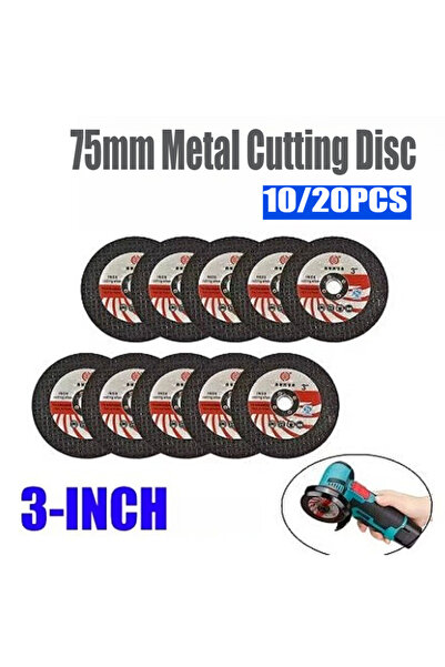 Choice1 10 قطع أو 20 قطعة من أقراص التجليخ المعدنية بقطر 75 مم، مصنوعة من كرب...