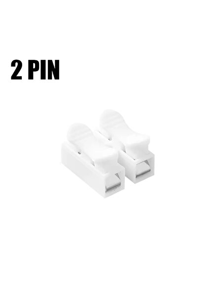 Choice1 10 قطع من موصلات الأسلاك ثنائية السن CH-1 CH-2 طرف ضغط أسود مشبك سلك ...