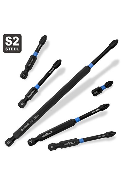 Choice مجموعة من 6 قطع من رؤوس مفكات البراغي المغناطيسية، رؤوس مثقاب طويلة مض...