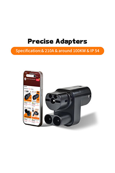 Choice محول تحويل المركبات الكهربائية من النوع CCS2 إلى النوع 2 من GOODCELL، ...