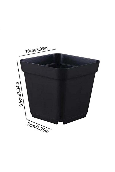 choice2 10cm 5.5cm/7cm/10cm Starter Pots For Planting 50PCS Reusable Black Sq...